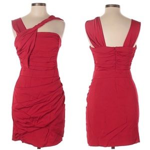 Reiss Sassy Cocktail Dress Red Size 6